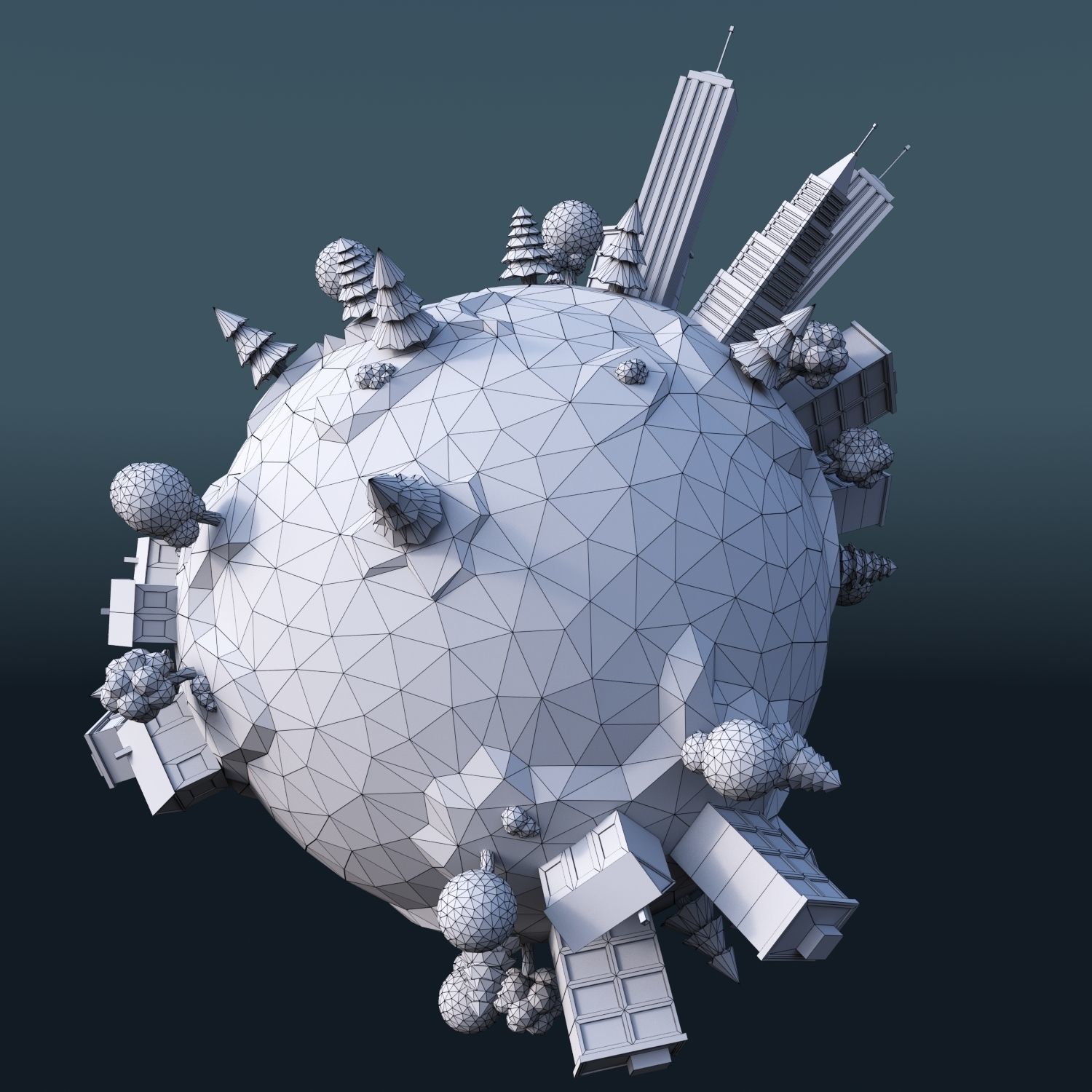 Cartoon Planet Pack 3D Model Collection_7