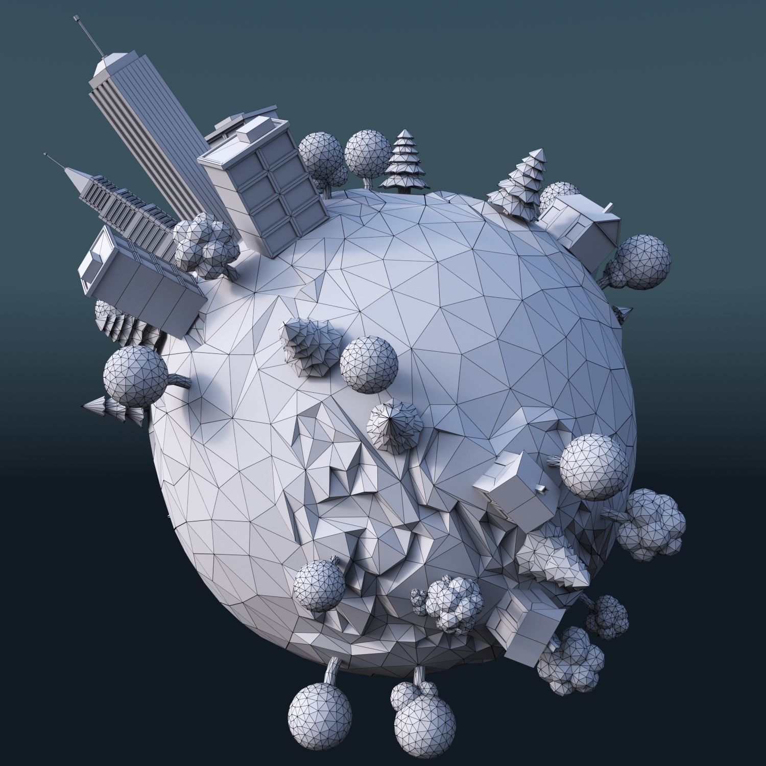 Cartoon Planet Pack 3D Model Collection_6