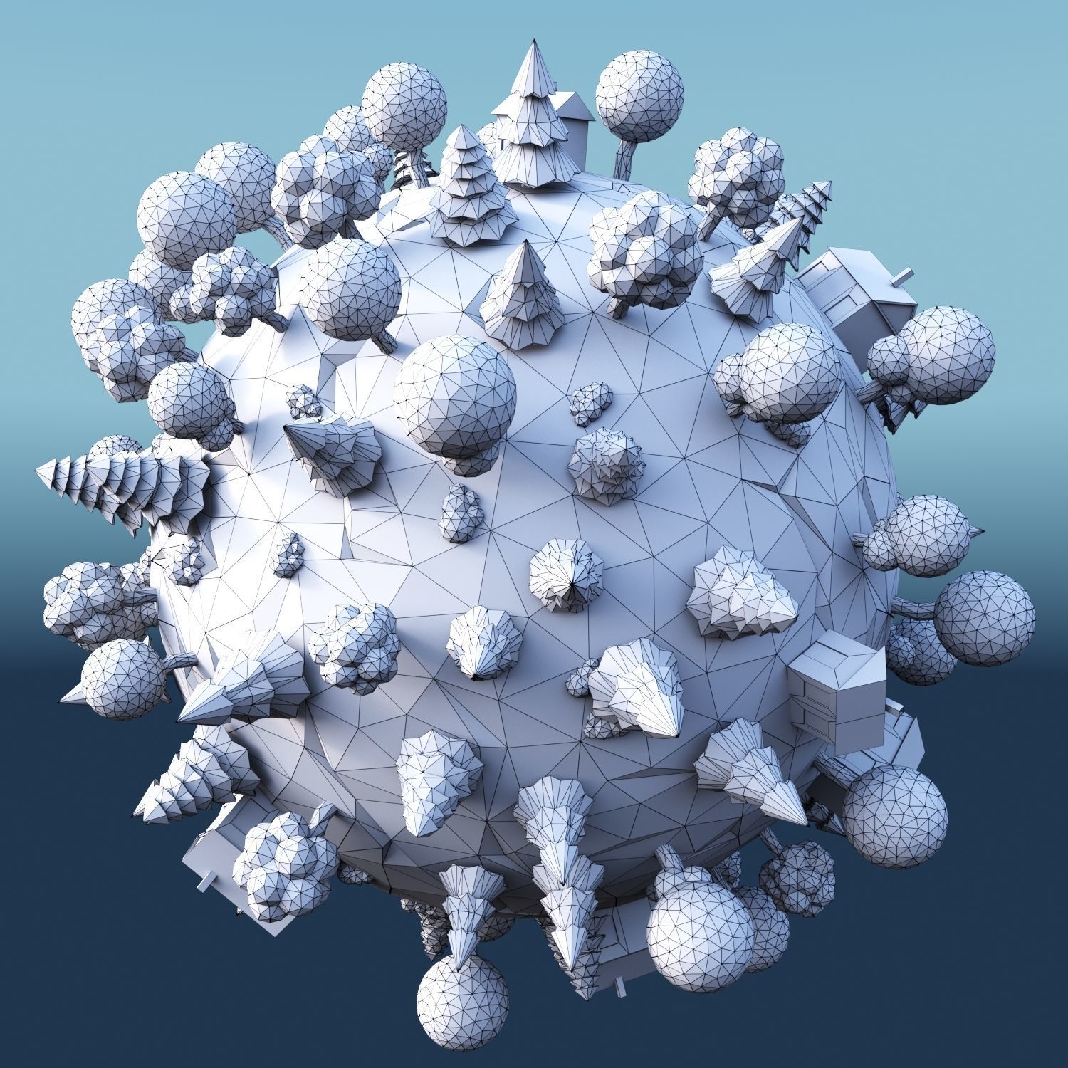 Cartoon Planet Pack 3D Model Collection_8