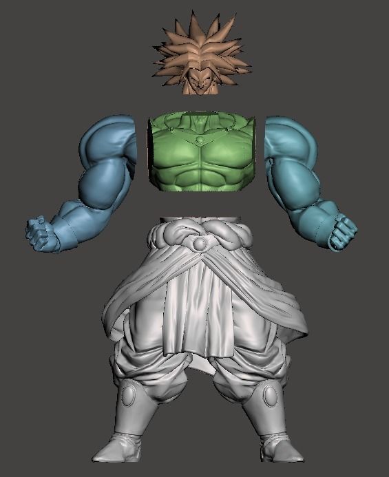 Broly Classic Full Figure - Dragon Ball Z - For 3d Print 3D print model_3