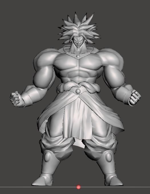 Broly Classic Full Figure - Dragon Ball Z - For 3d Print 3D print model_1
