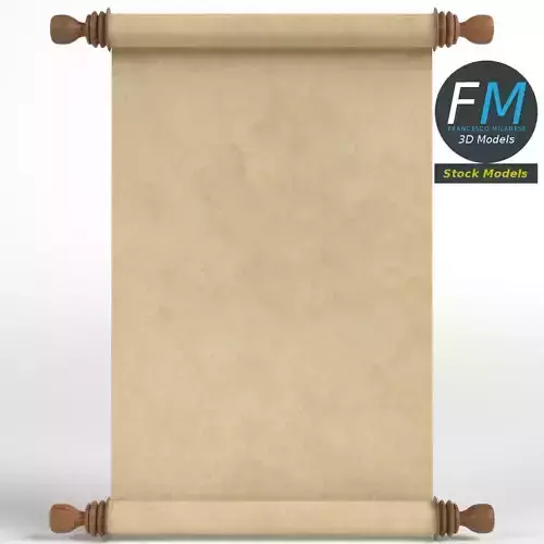 Parchment or paper scroll