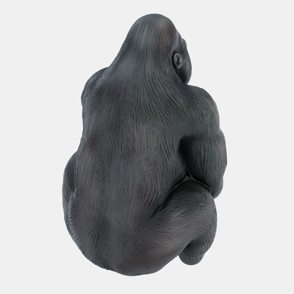 Figurine Gorilla 05 3D model_3