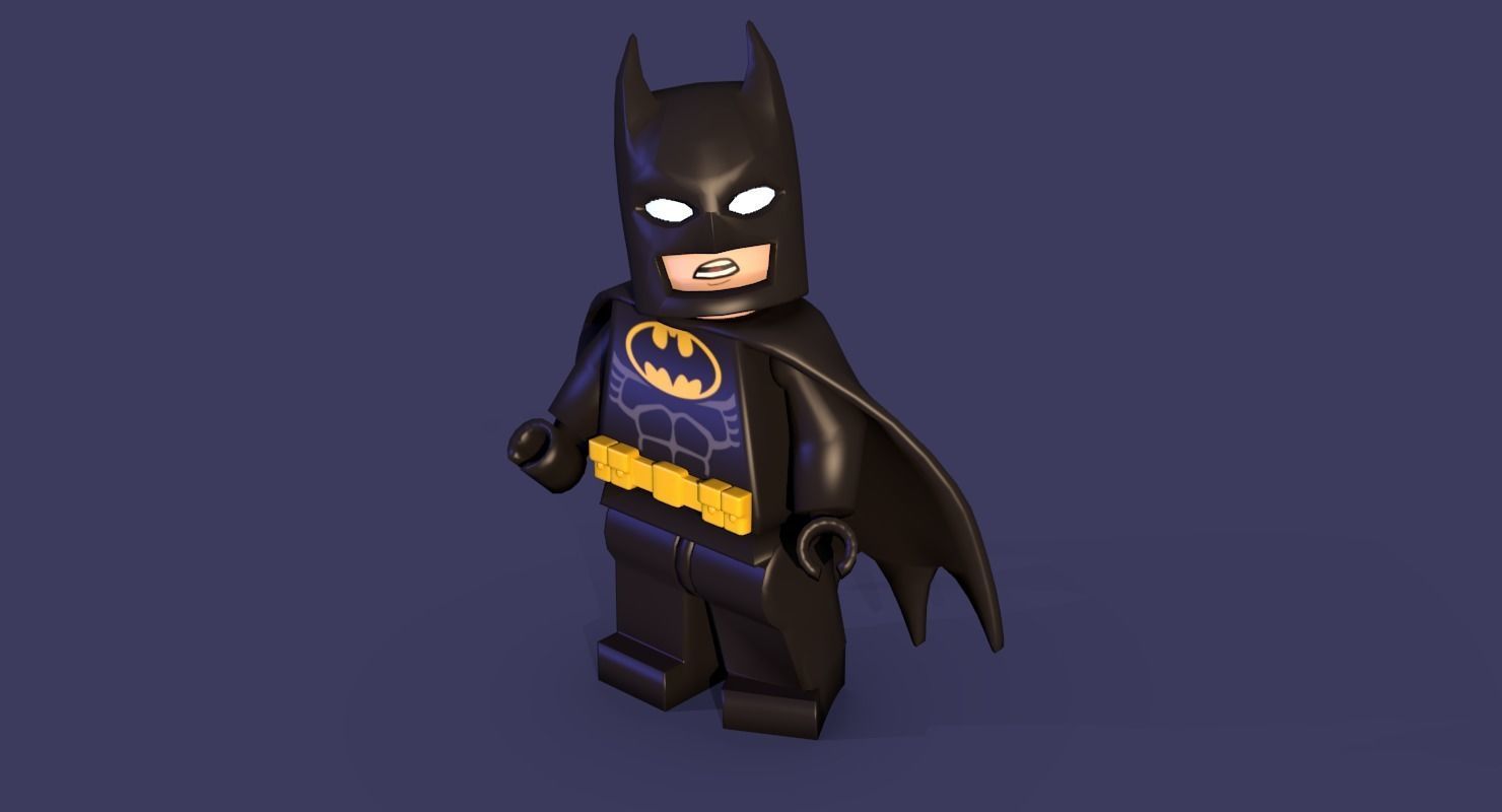 Lego Batman Low poly Low-poly 3D model_2