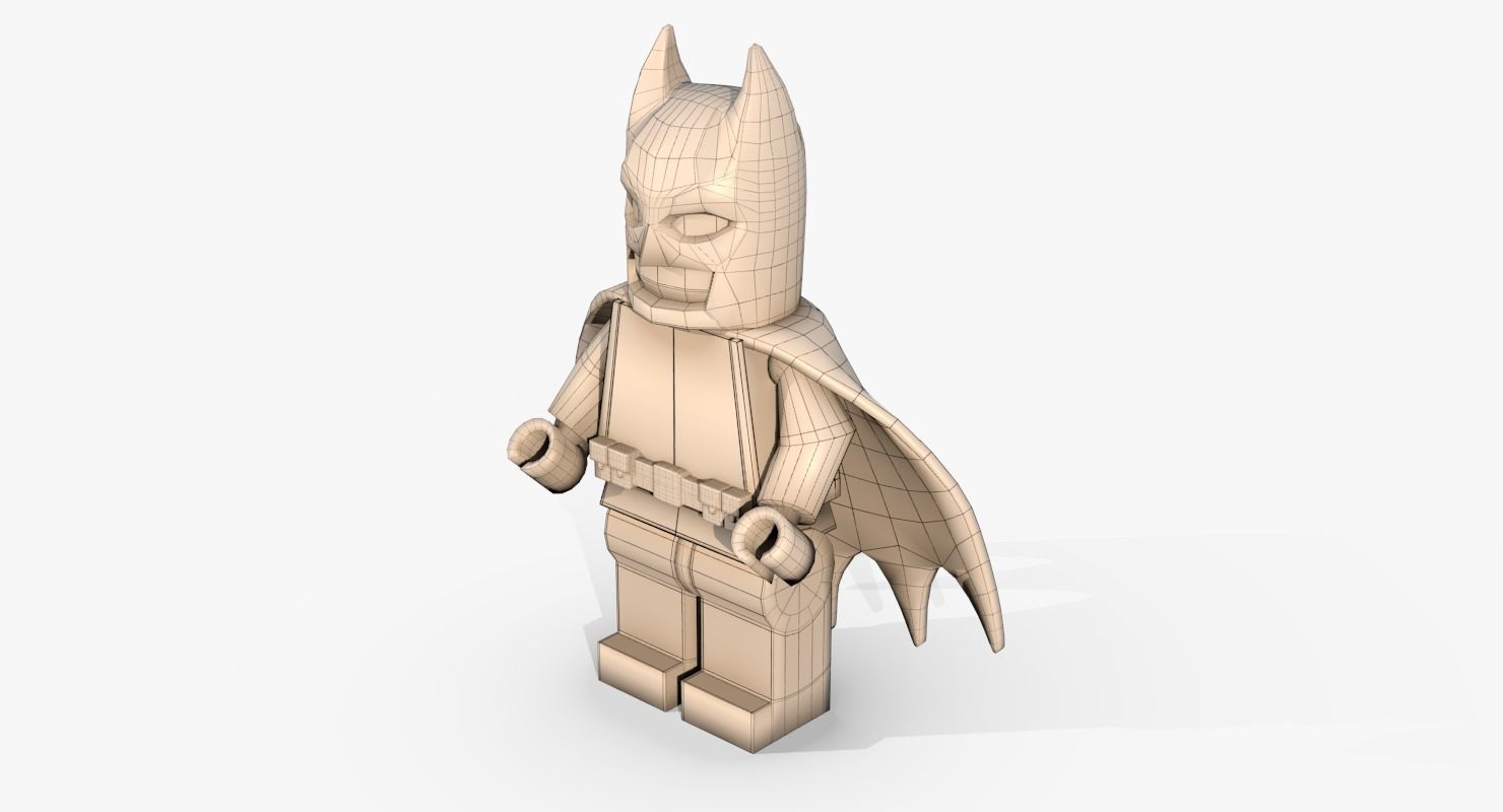 Lego Batman Low poly Low-poly 3D model_14