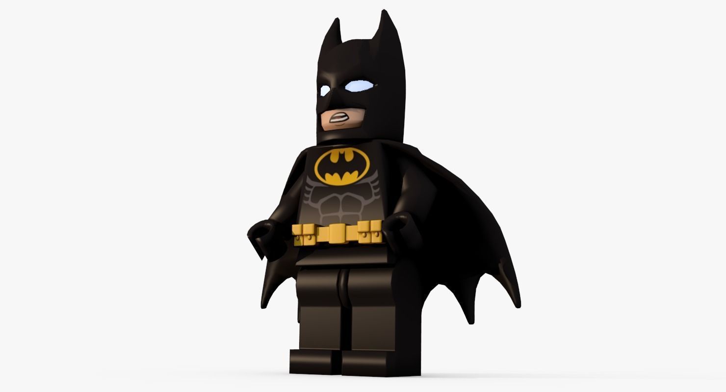 Lego Batman Low poly Low-poly 3D model_7