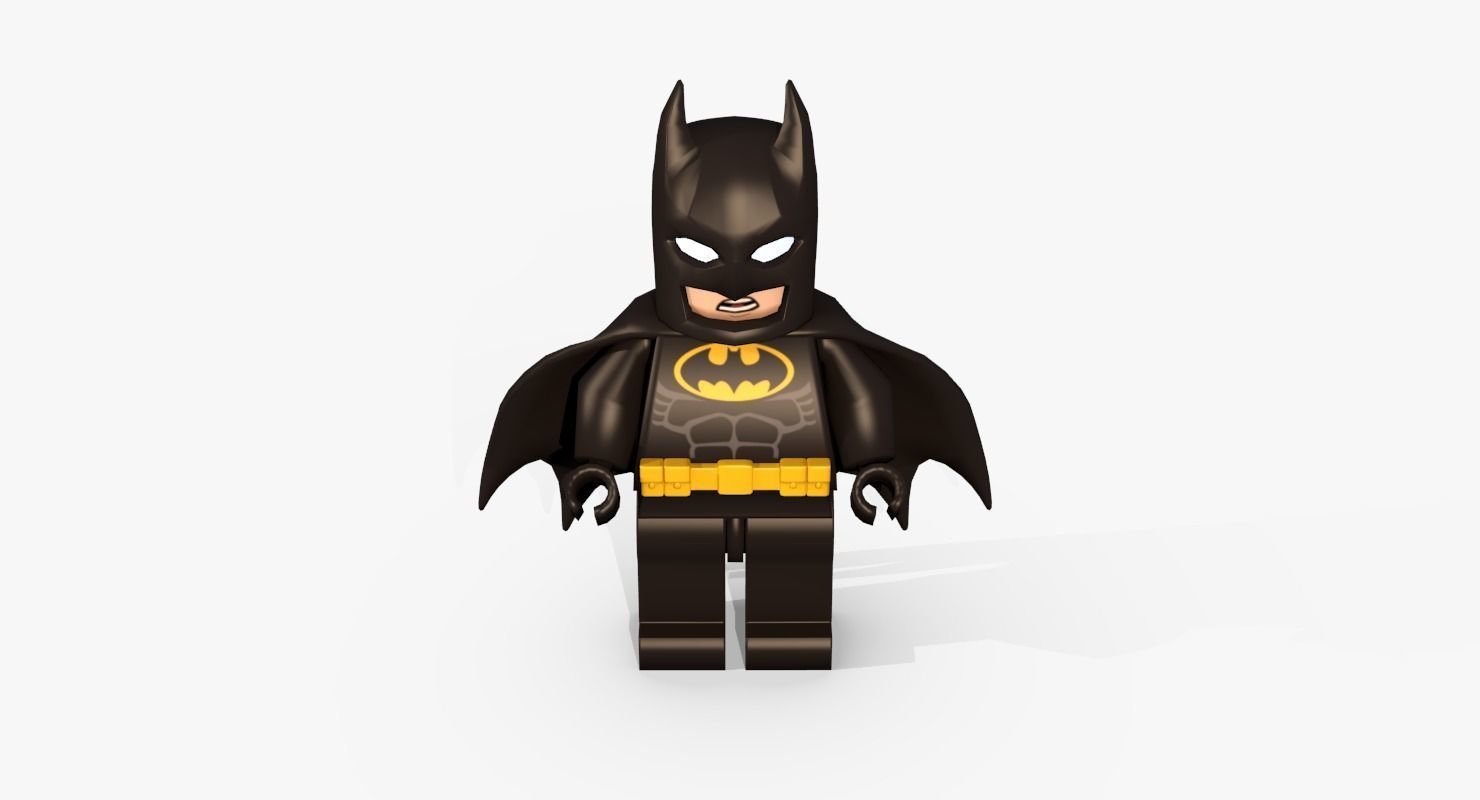 Lego Batman Low poly Low-poly 3D model_6