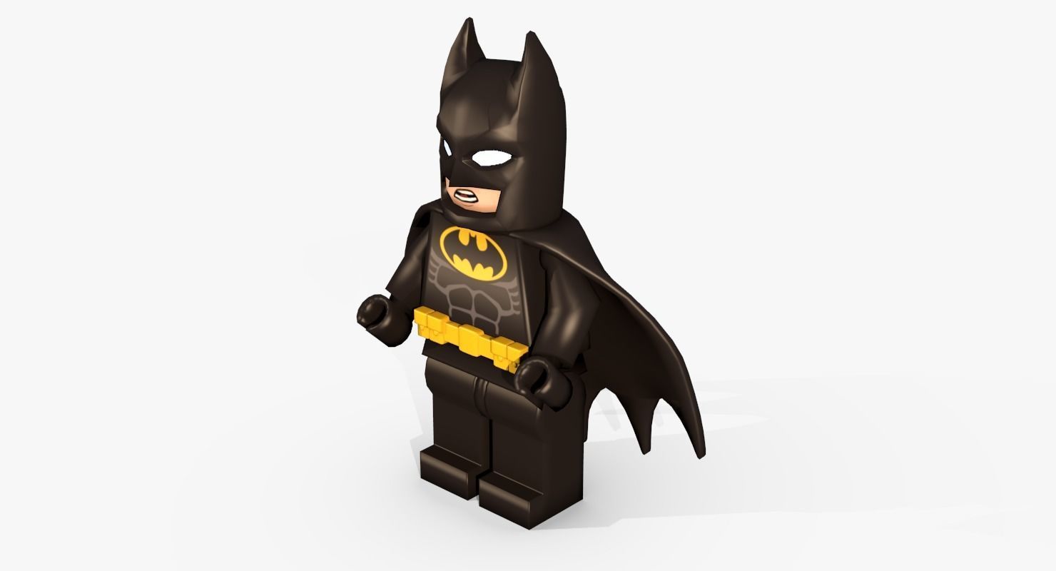 Lego Batman Low poly Low-poly 3D model_5