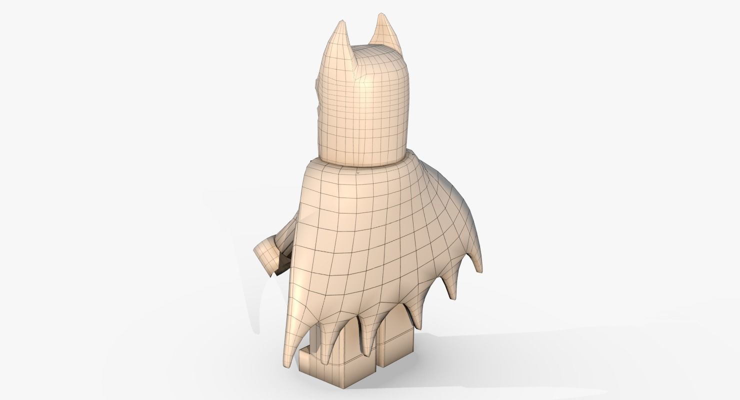 Lego Batman Low poly Low-poly 3D model_16