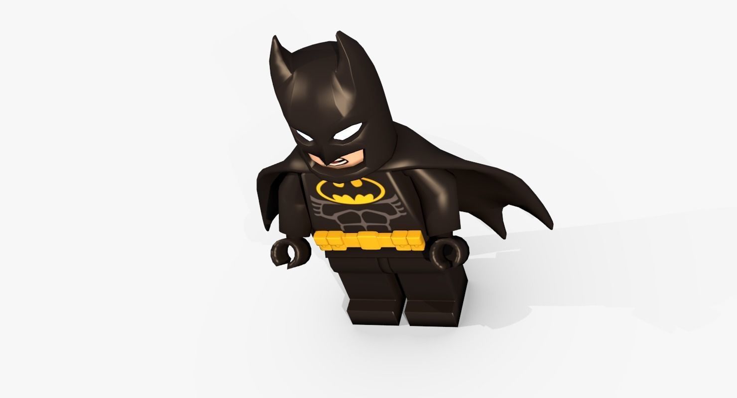 Lego Batman Low poly Low-poly 3D model_12