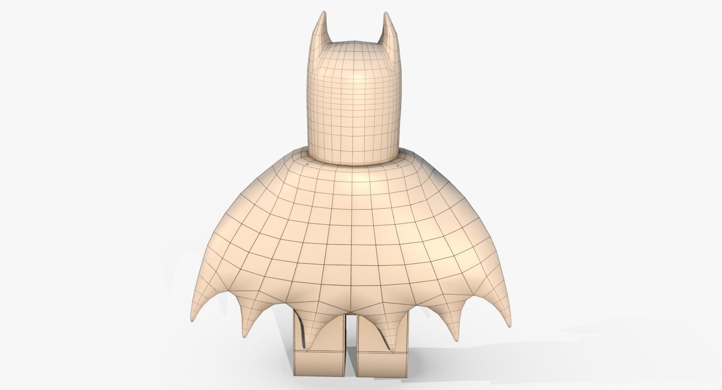 Lego Batman Low poly Low-poly 3D model_17