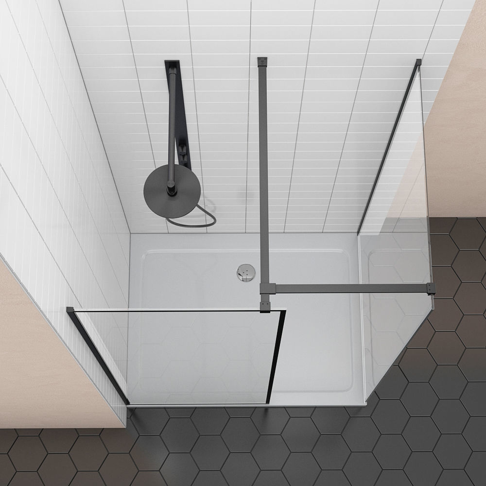 Cabin showers Radaway Modo New Black Frame 3D model_3