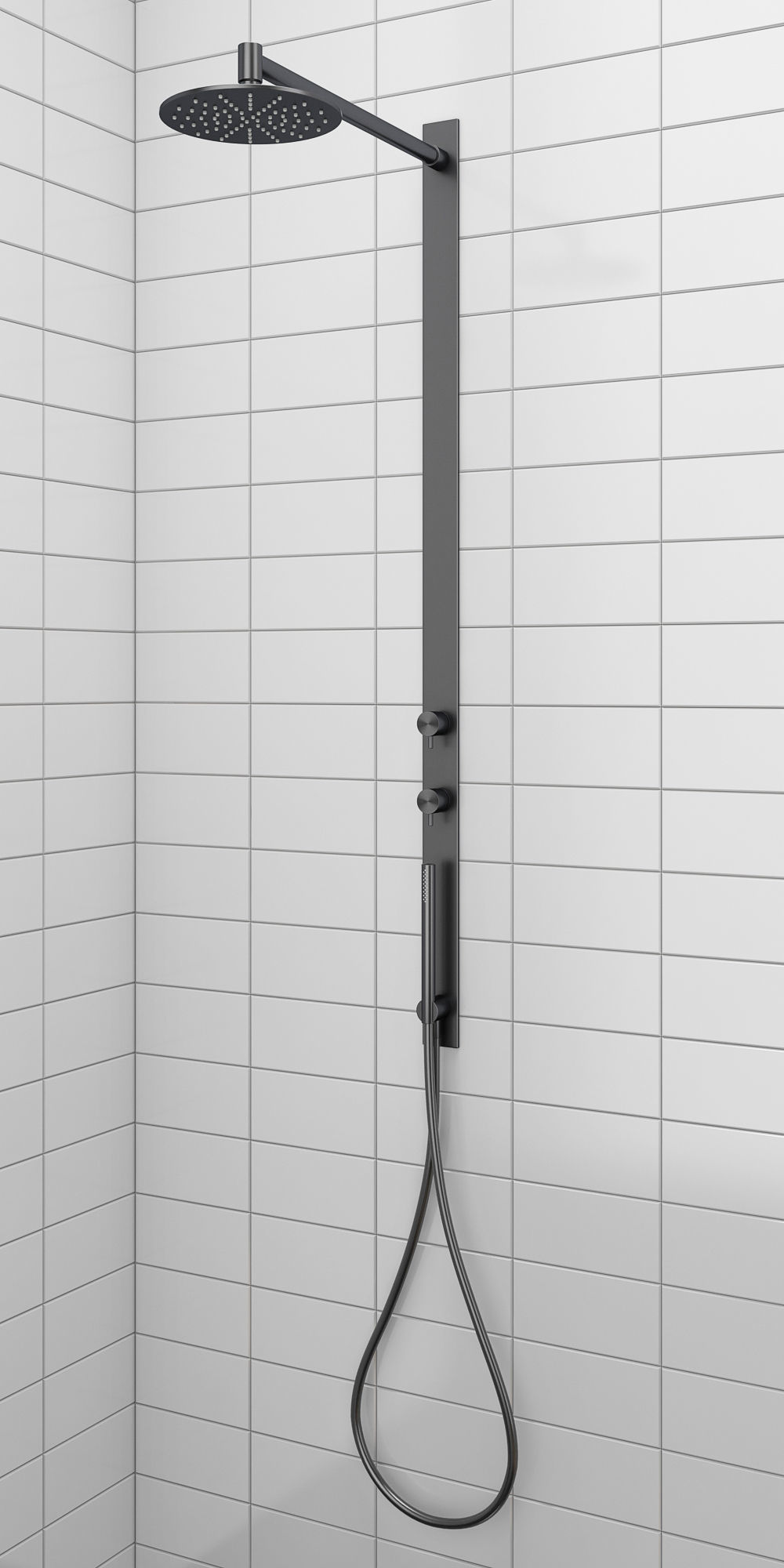 Cabin showers Radaway Modo New Black Frame 3D model_10