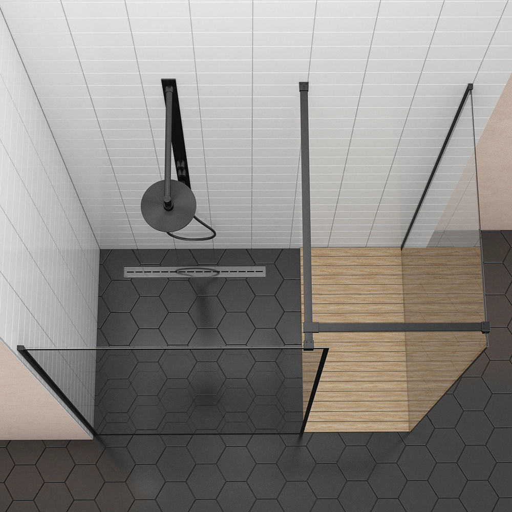Cabin showers Radaway Modo New Black Frame 3D model_8