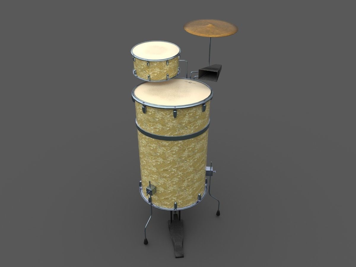 Cocktaildrum drum set 3D model_3