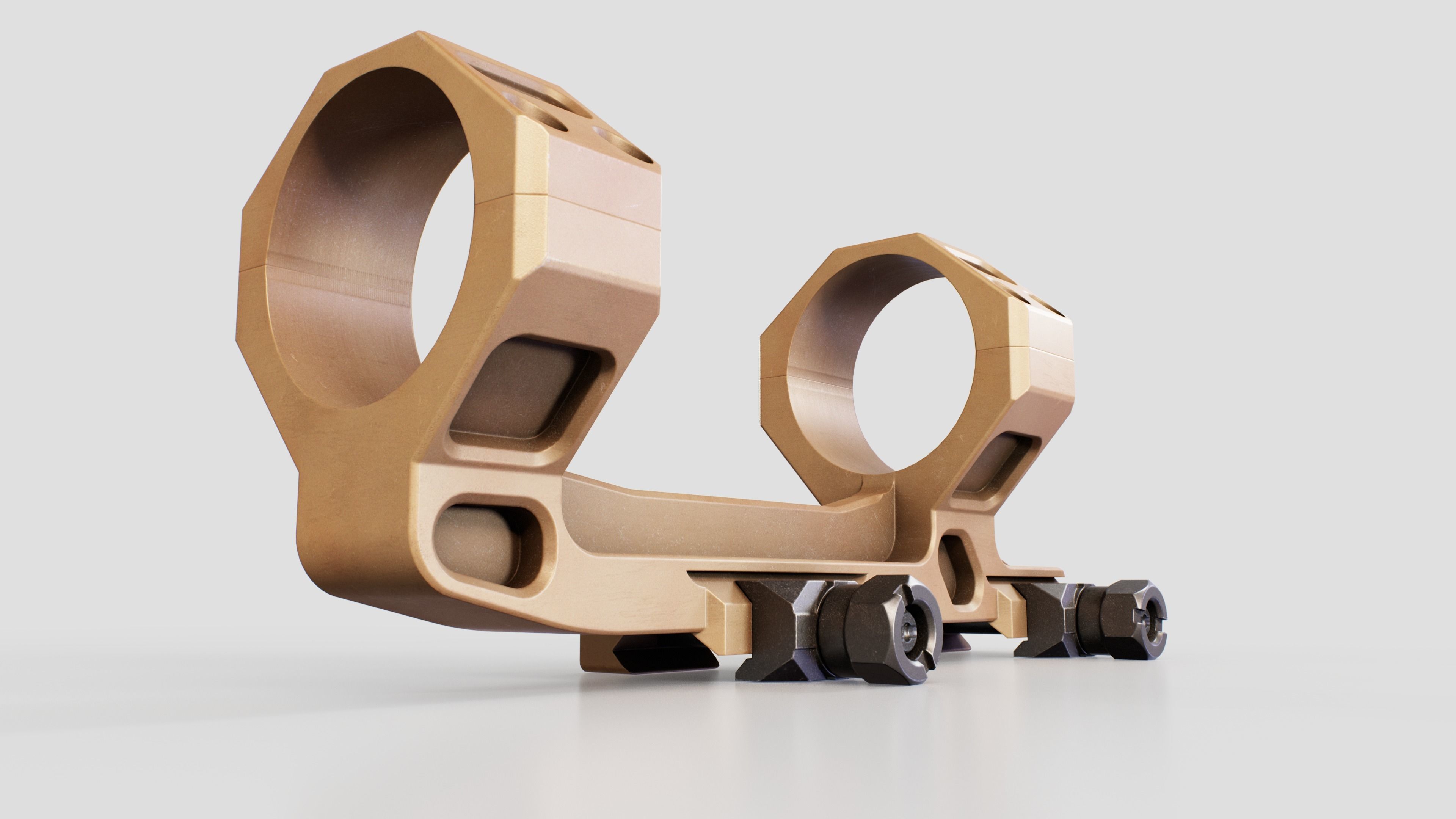 Geissele Super Precision 30mm and 34mm Scope Mount Free low-poly 3D model_22