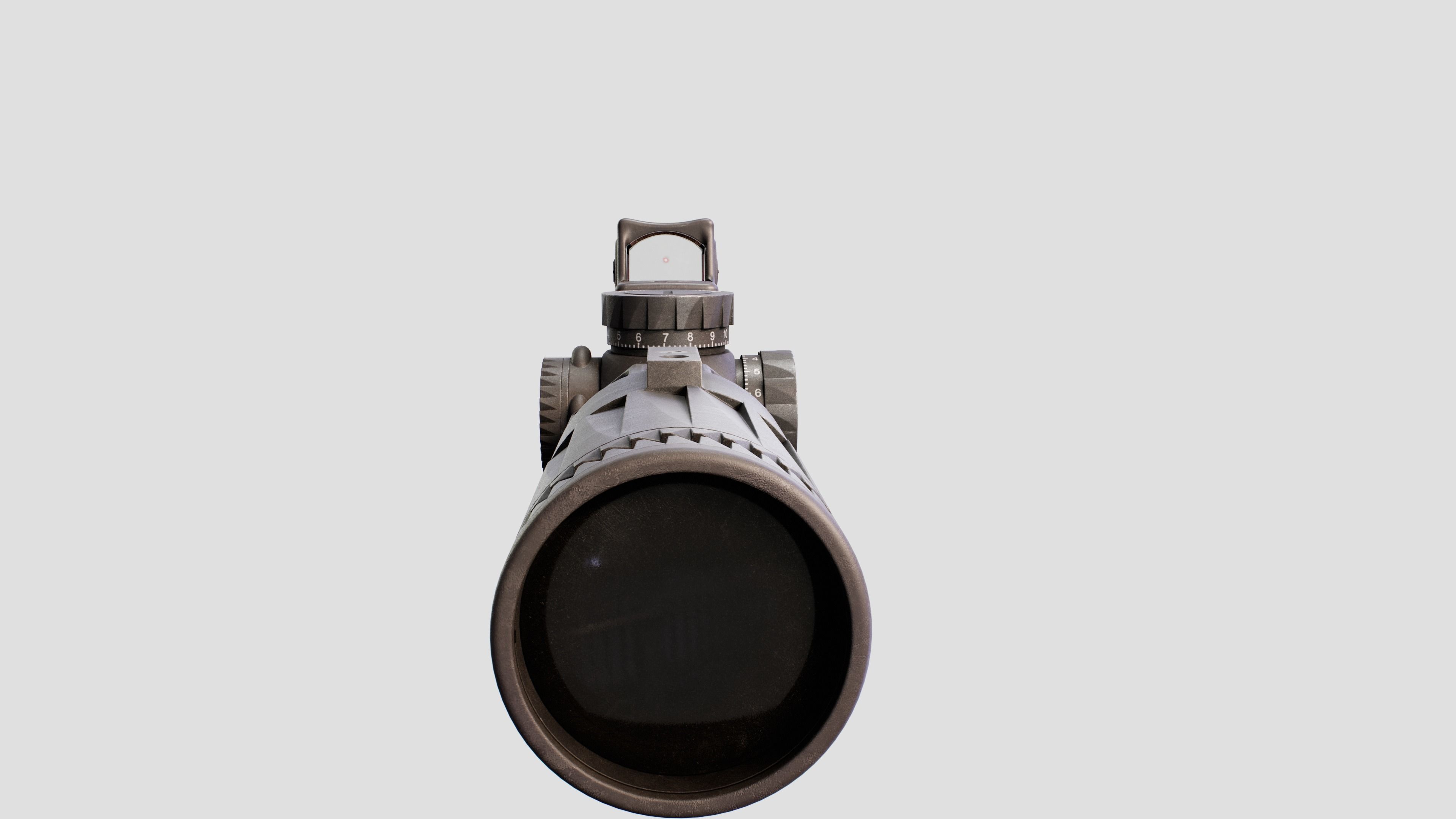 Geissele Super Precision 30mm and 34mm Scope Mount Free low-poly 3D model_16