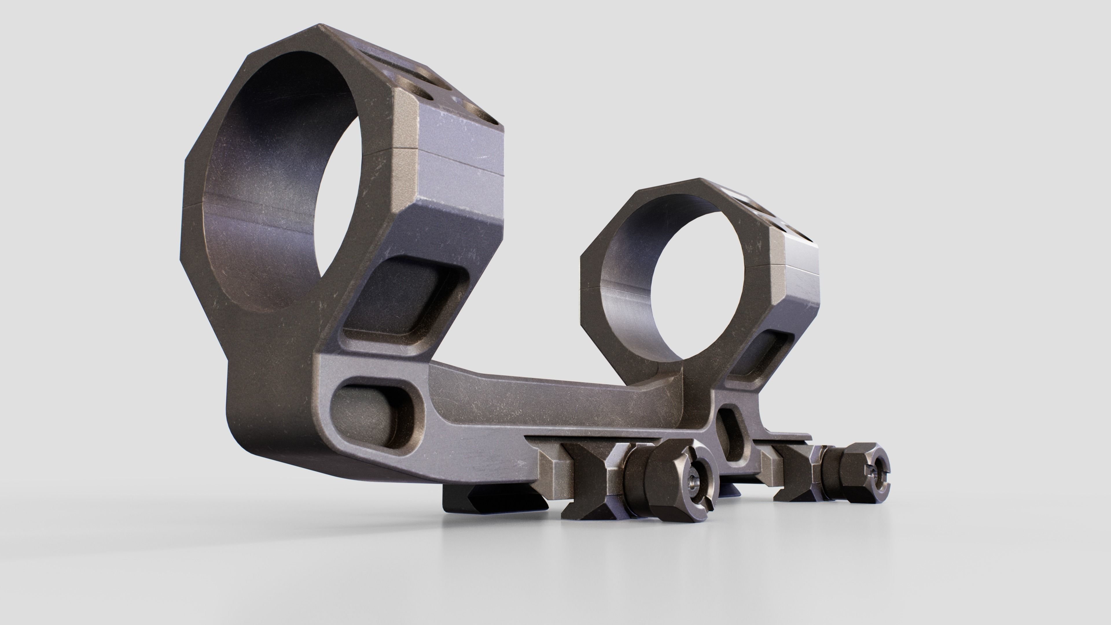 Geissele Super Precision 30mm and 34mm Scope Mount Free low-poly 3D model_23