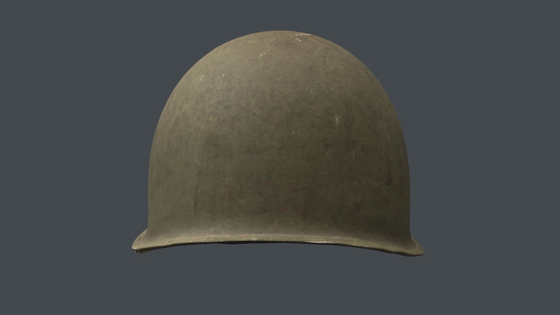 US Helmet - WW2 Scanned Asset Pack Low-poly 3D model_8