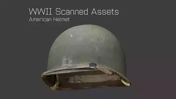 US Helmet - WW2 Scanned Asset Pack
