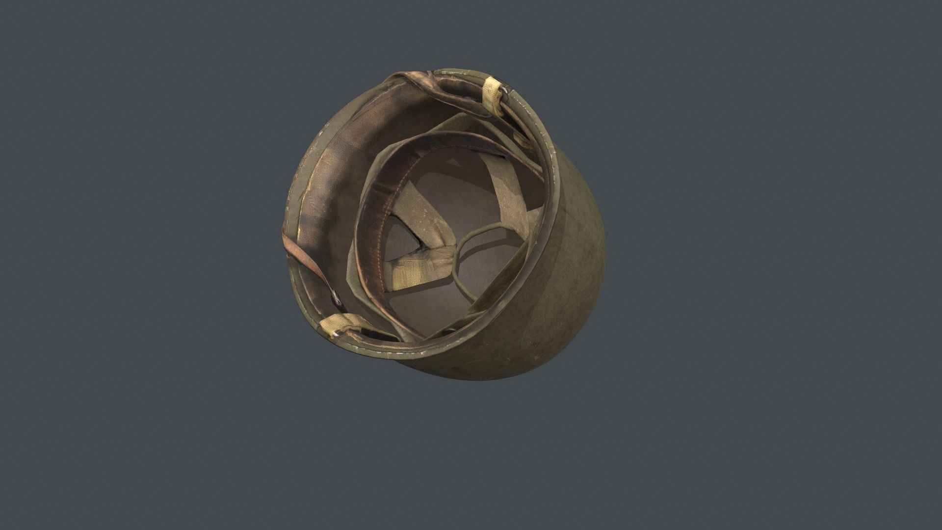 US Helmet - WW2 Scanned Asset Pack Low-poly 3D model_12