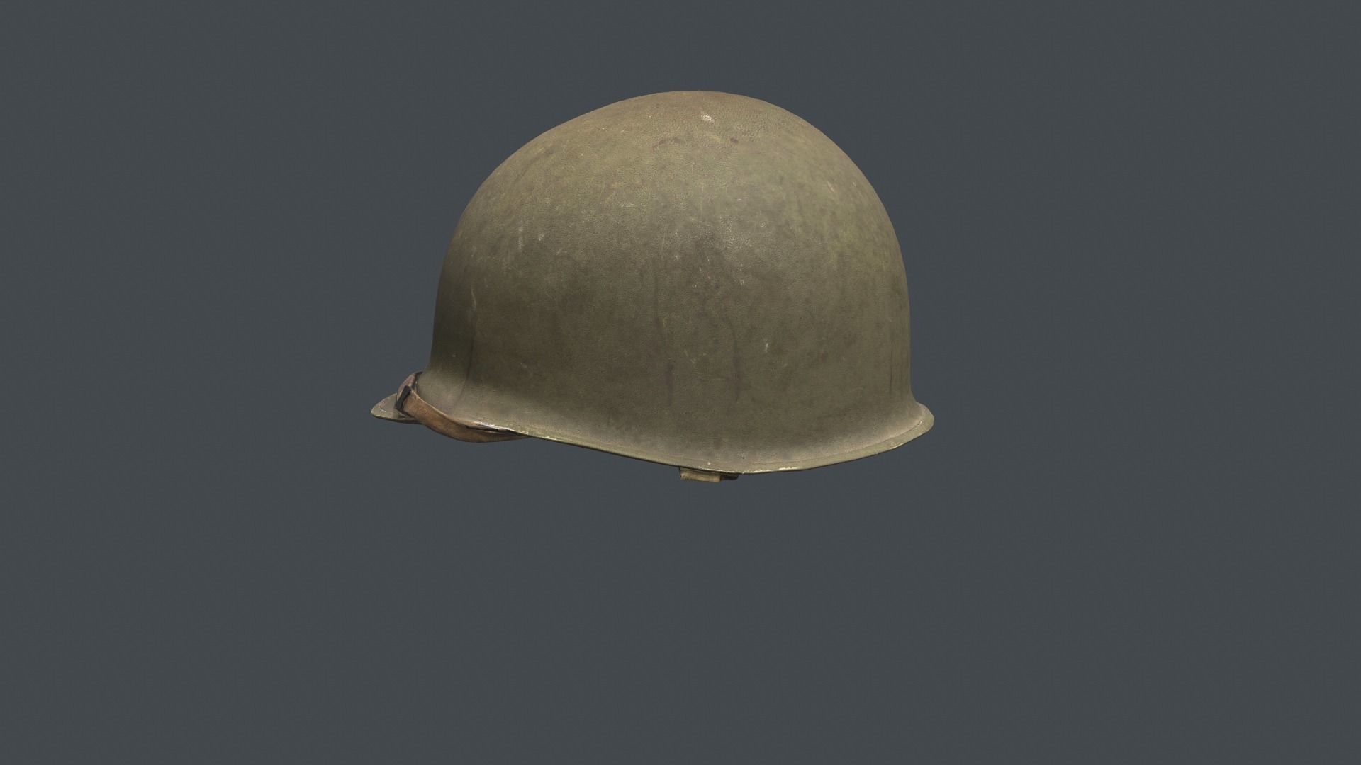 US Helmet - WW2 Scanned Asset Pack Low-poly 3D model_9