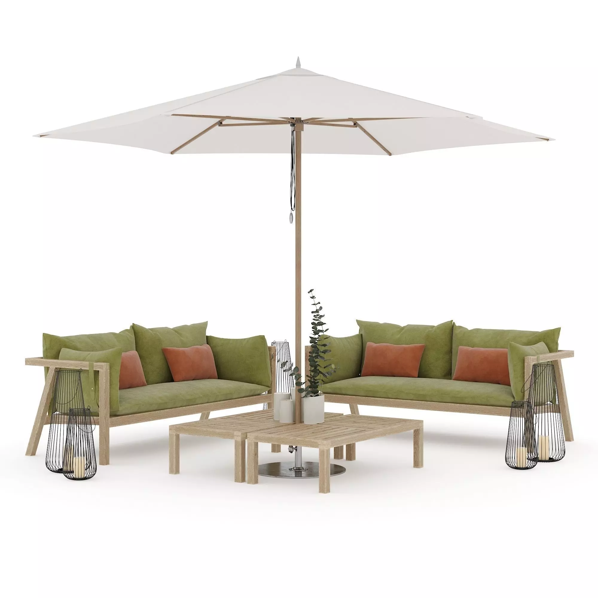 Prestoria Umomoku Outdoor Lounge Set 02 3D model