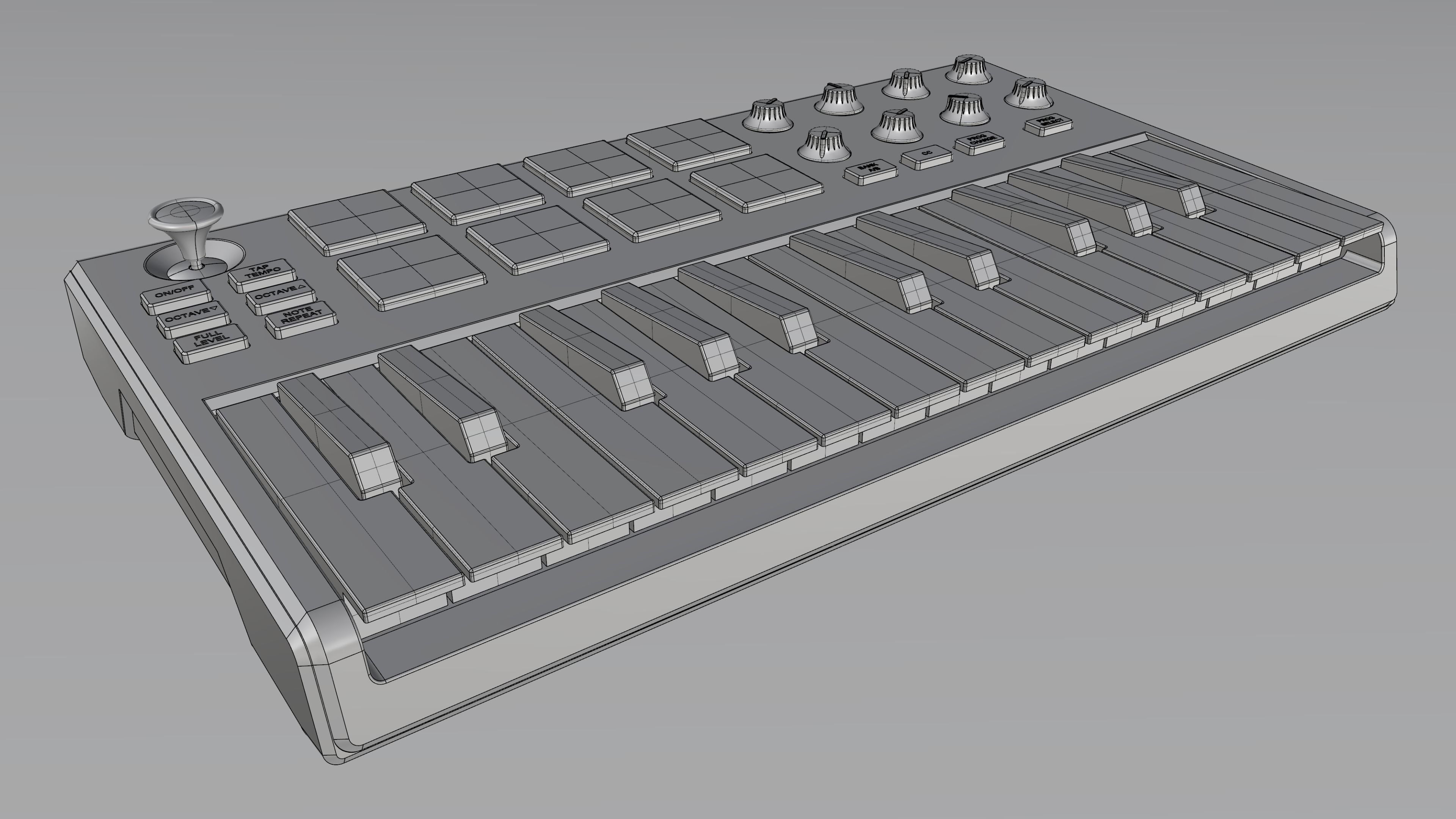 Akai MPK mini II 3D model_2