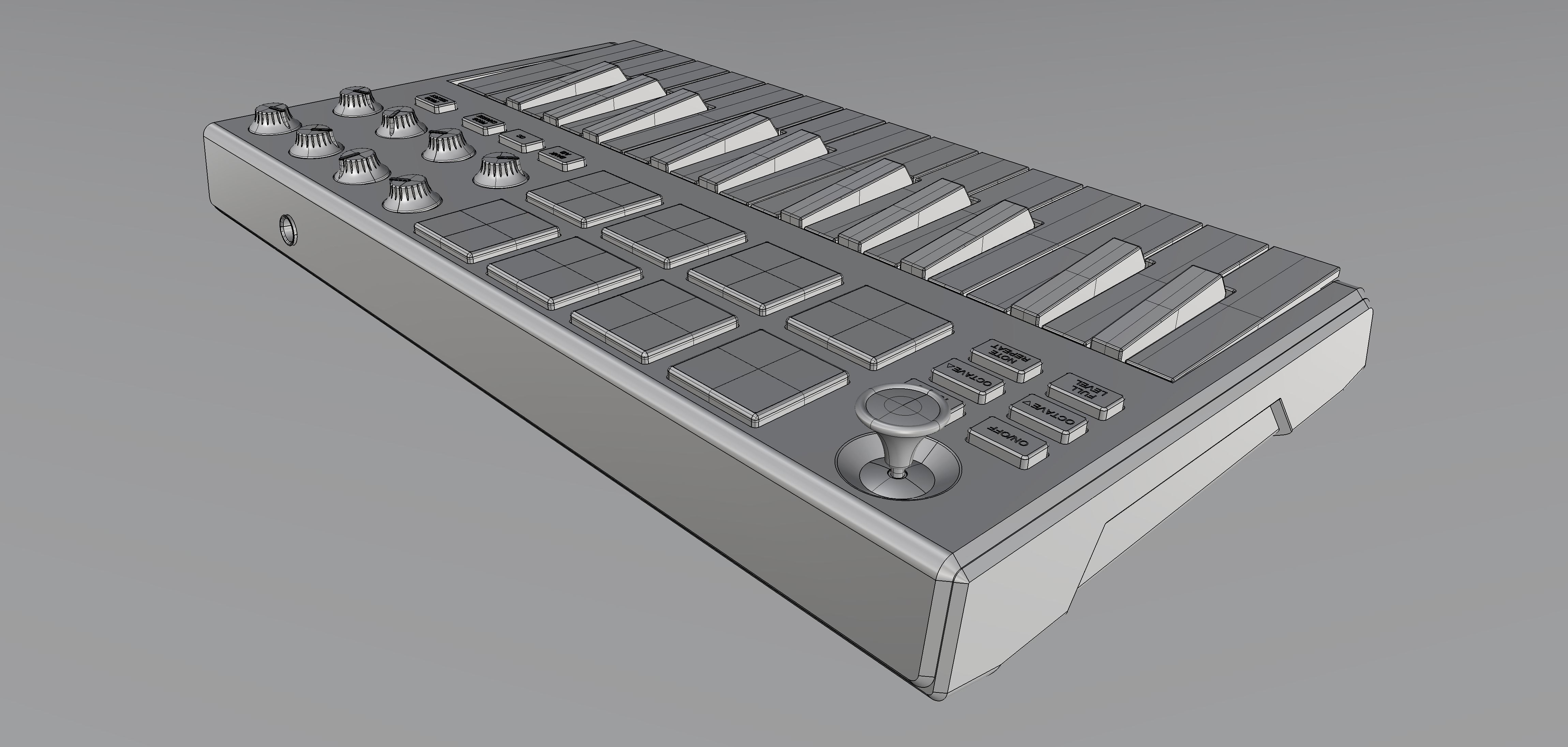 Akai MPK mini II 3D model_3