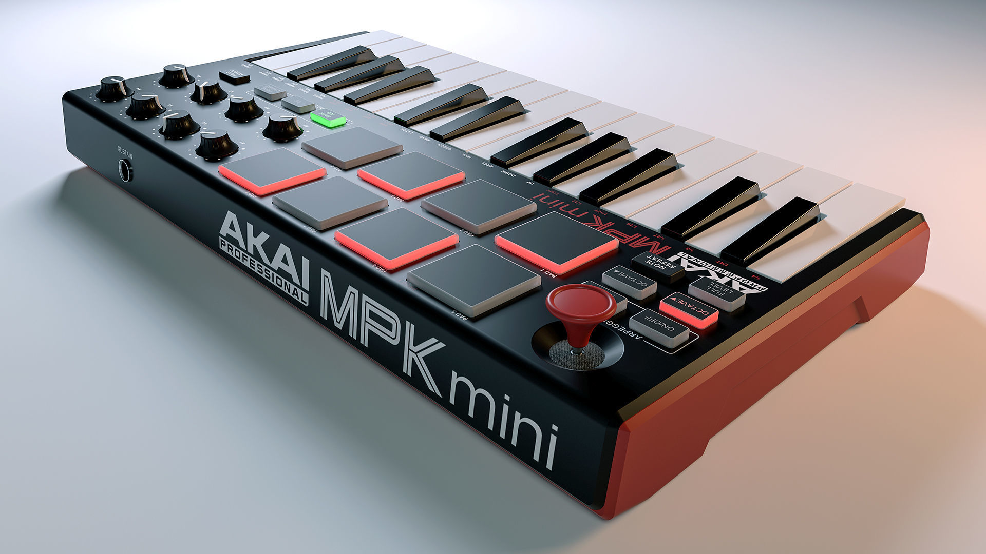 Akai MPK mini II 3D model_1