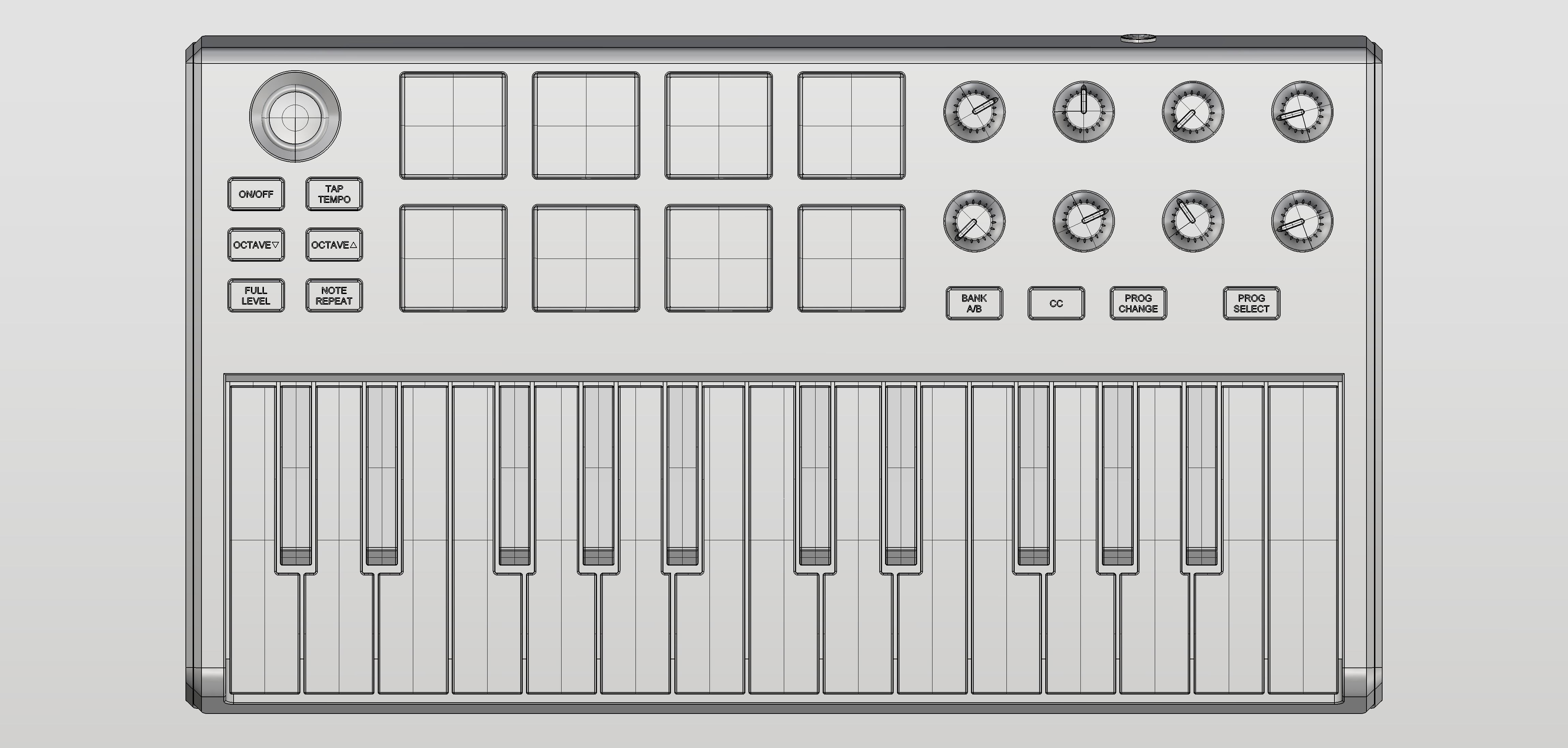 Akai MPK mini II 3D model_4