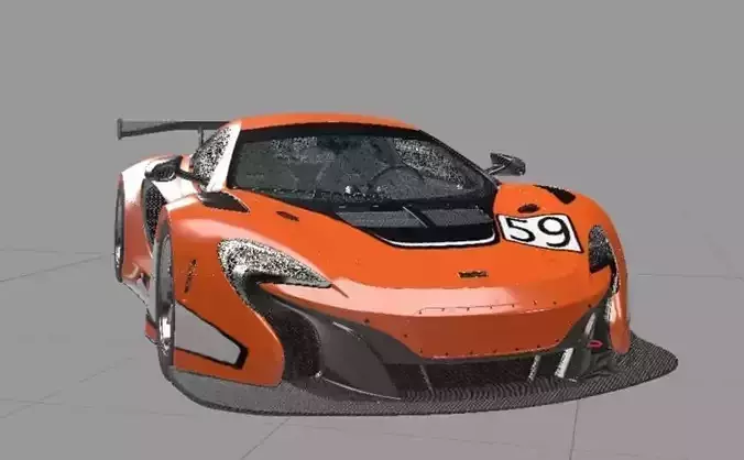 McLaren 650S GT3 2014 Free 3D model