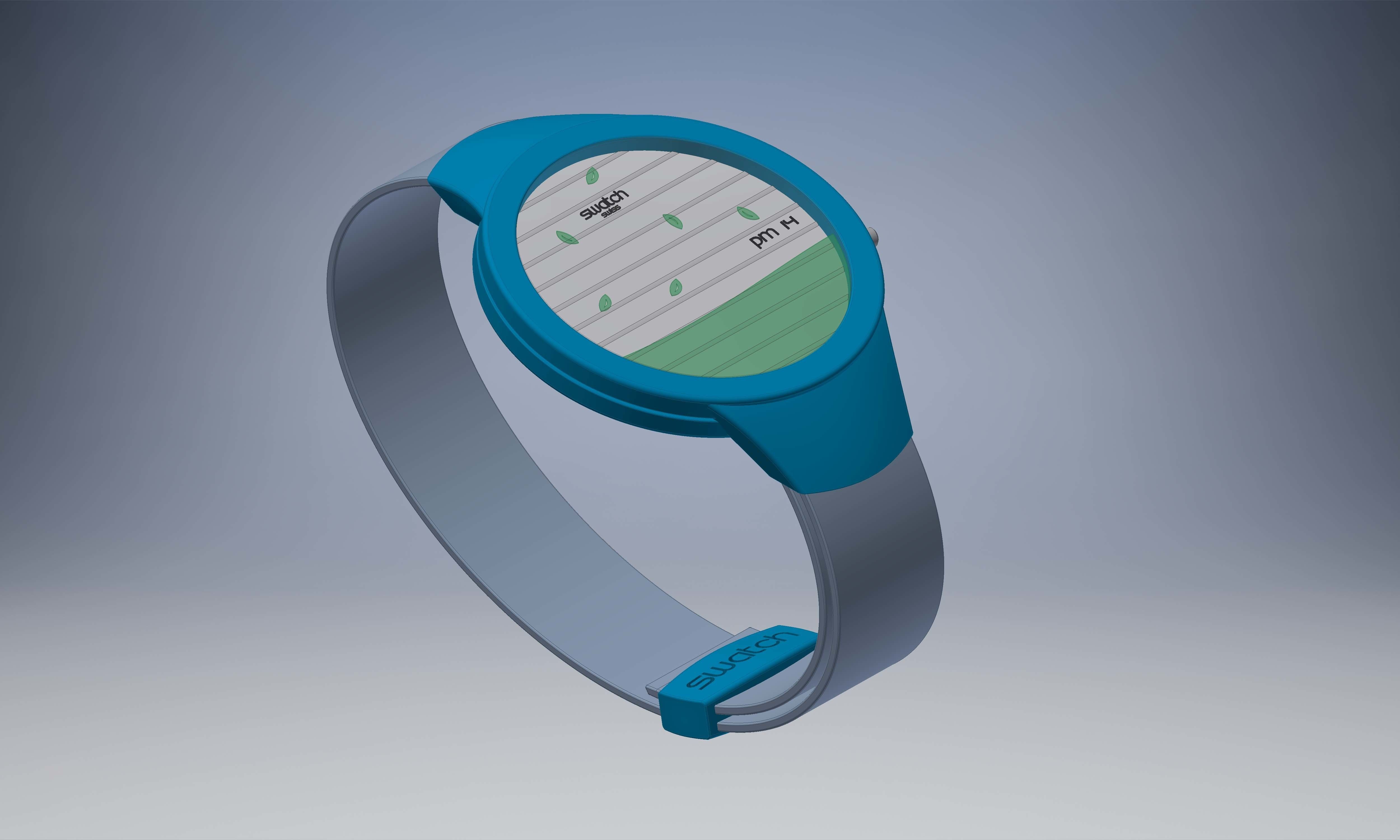 Natura Wristwatch 3D model_2