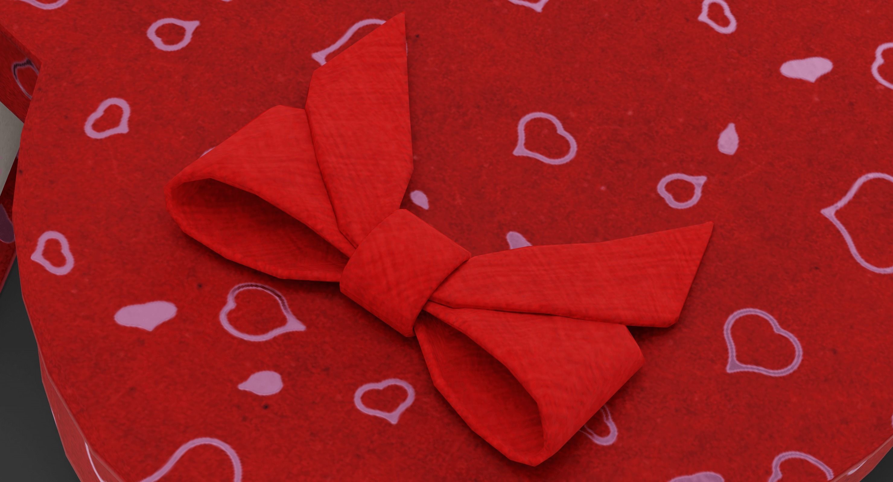 Valentines Candy Box Low-poly 3D model_6