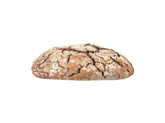 Photorealistic Einkorn Bread 3D Scan 3D model 4