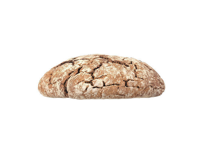 Photorealistic Einkorn Bread 3D Scan 3D model 3