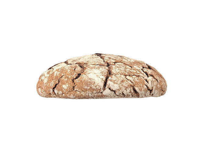 Photorealistic Einkorn Bread 3D Scan 3D model 2