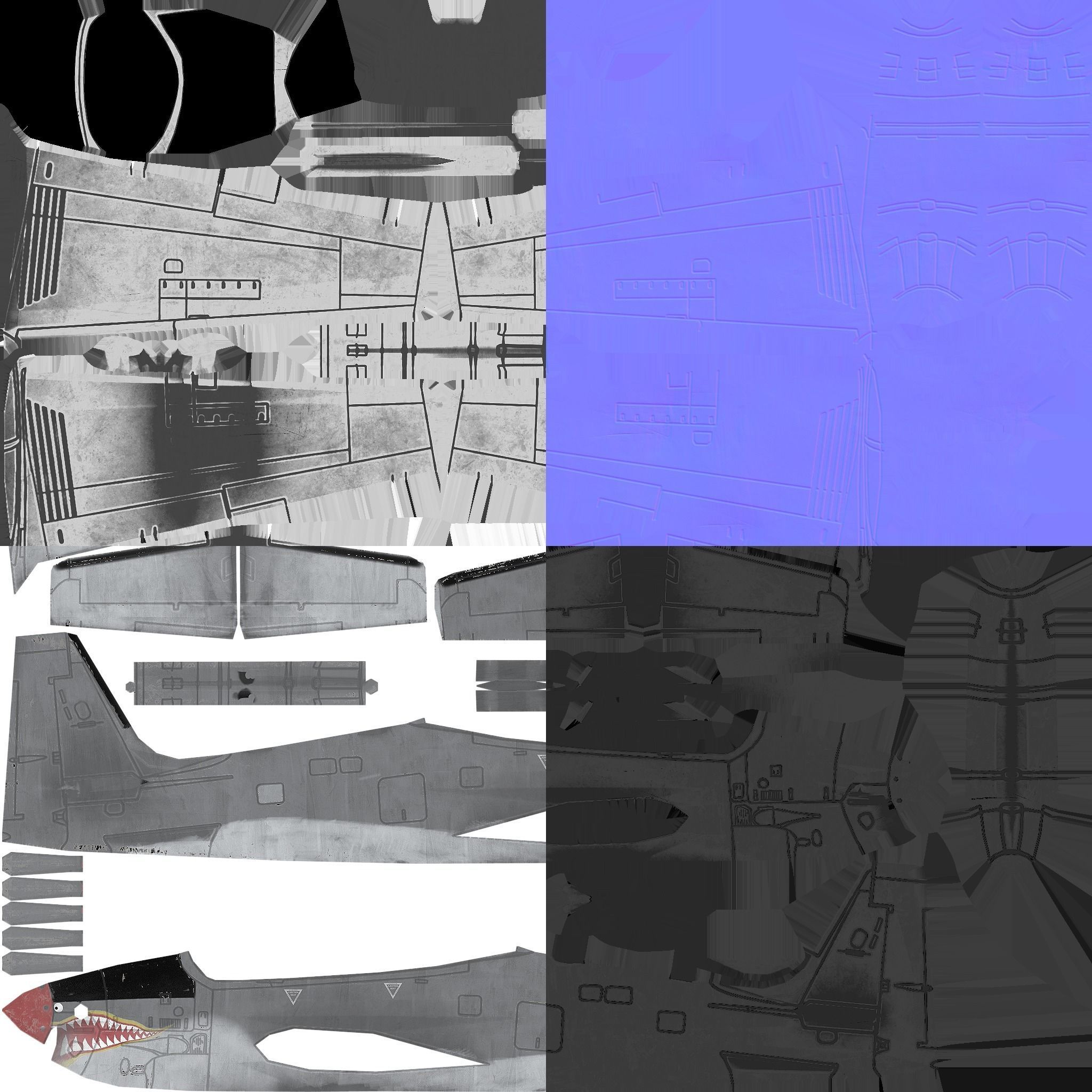 EMB 314 Super Tucano Low-poly 3D model_7