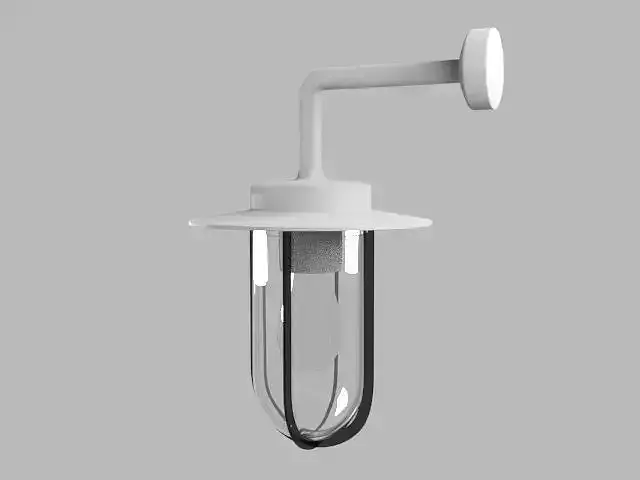 Lamp 1 wall light with glass shade