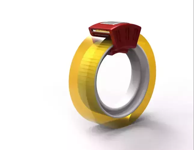 Scotch tape cutter stationery 3D Model 3D print model