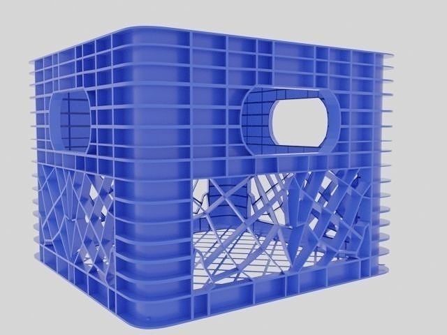 Plastic Crate 3D model