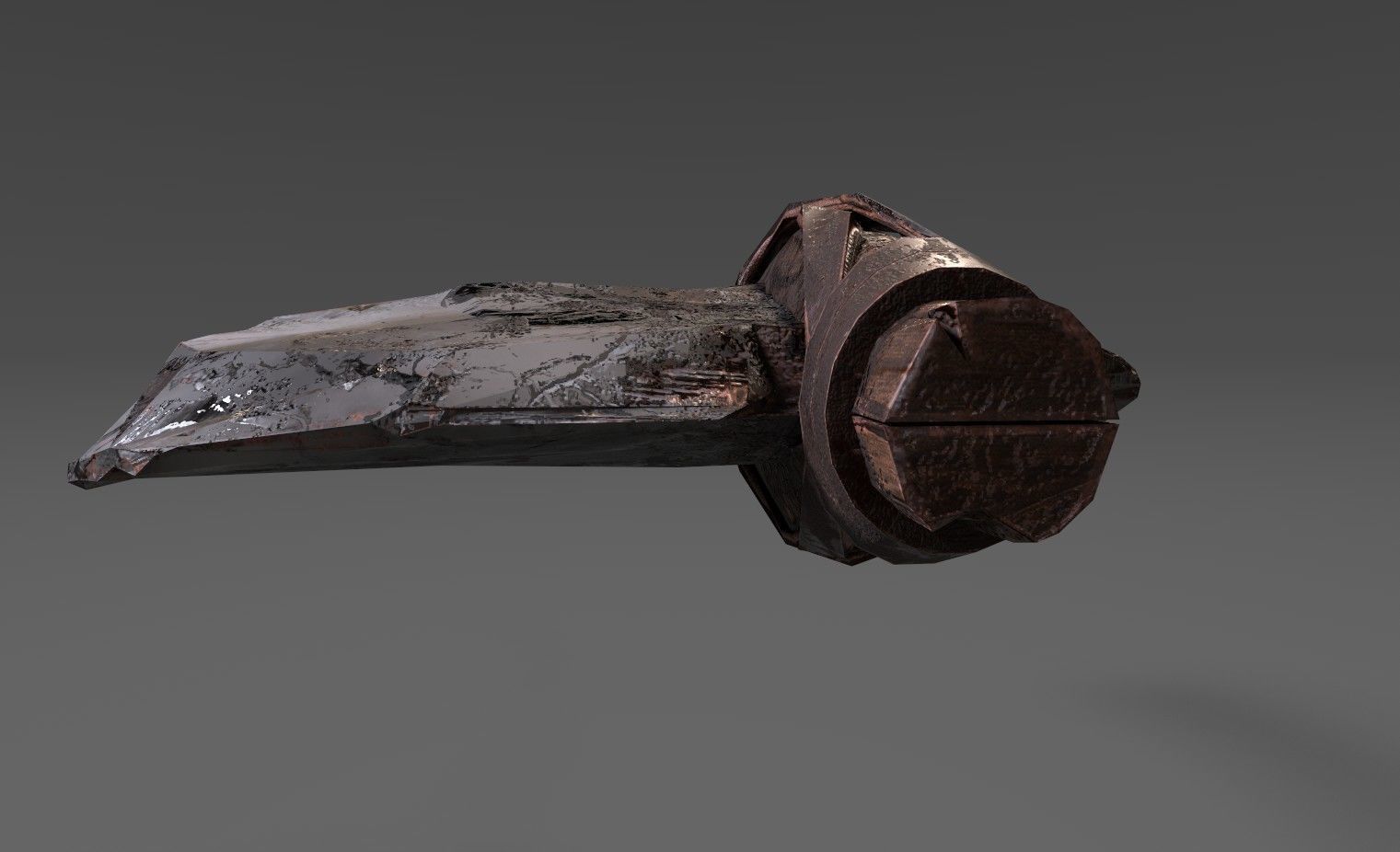 stone axe Free low-poly 3D model_5