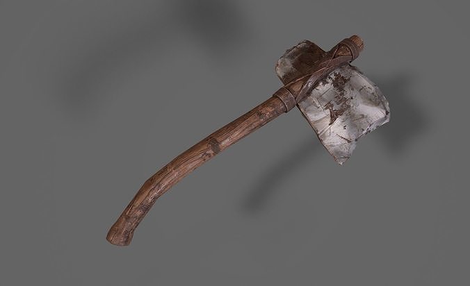 stone axe Free low-poly 3D model
