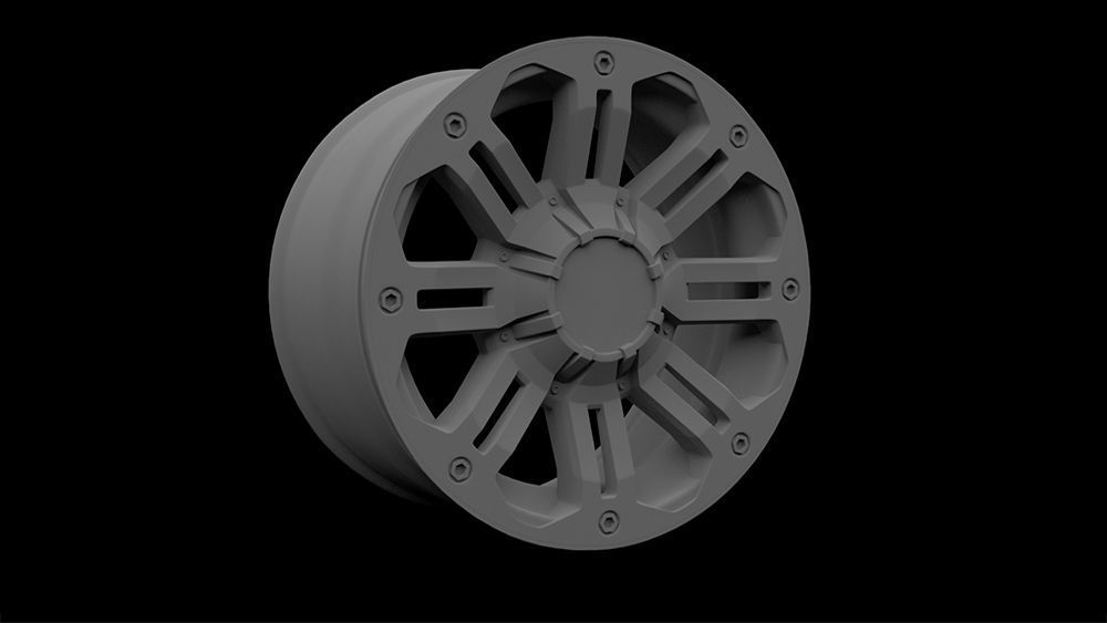 Wheel American Eagle 1-24     1-25 scale 3D print model_1