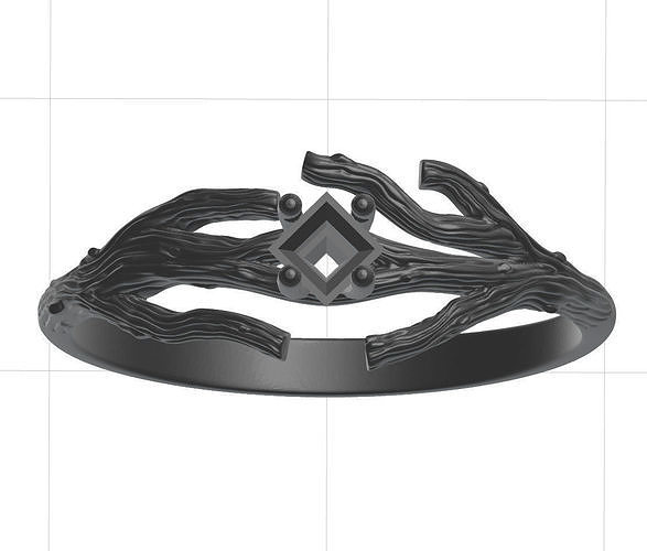 Ring branch 3D print model