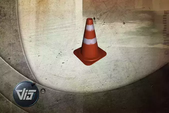 Construction Site Column - PBR Free low-poly 3D model