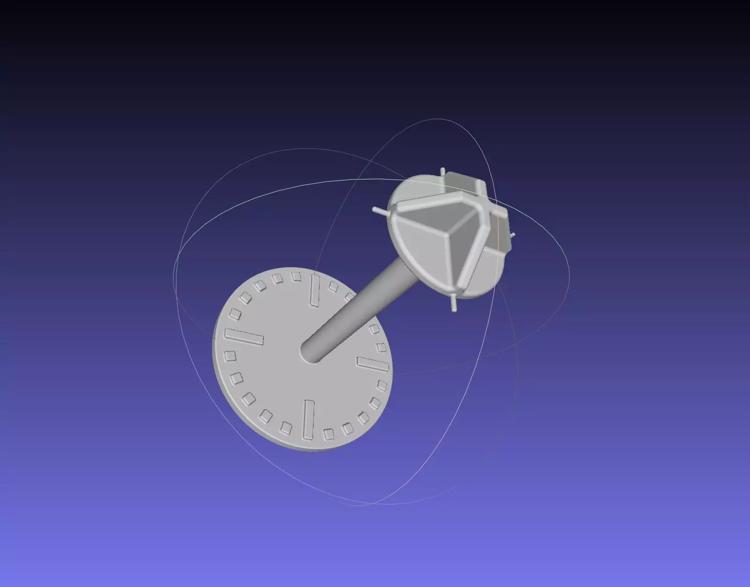 Spacecraft Visual Docking Indicator Target Principle Model 3D print model