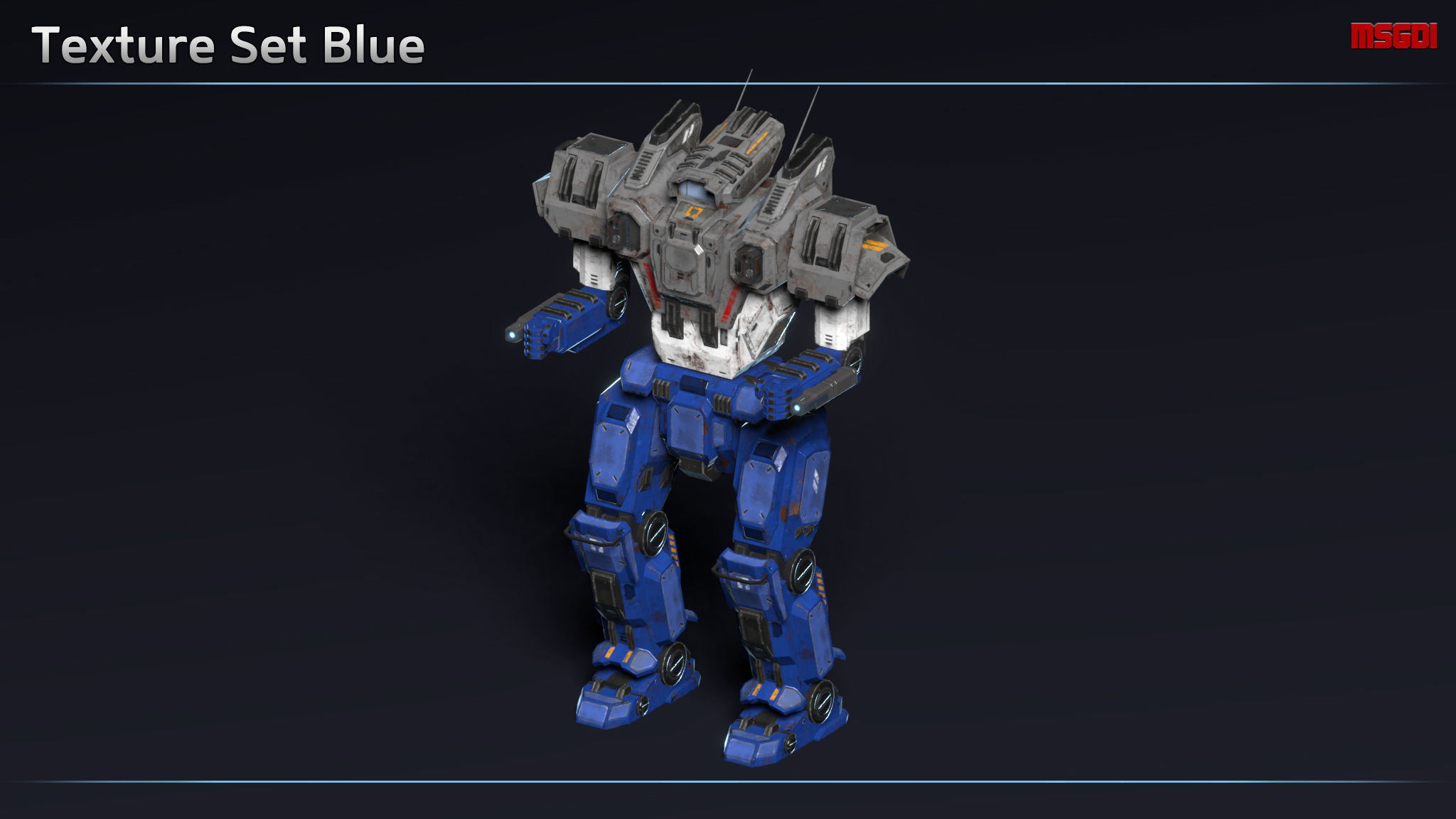 Light Mech Spectre Low-poly 3D model_10