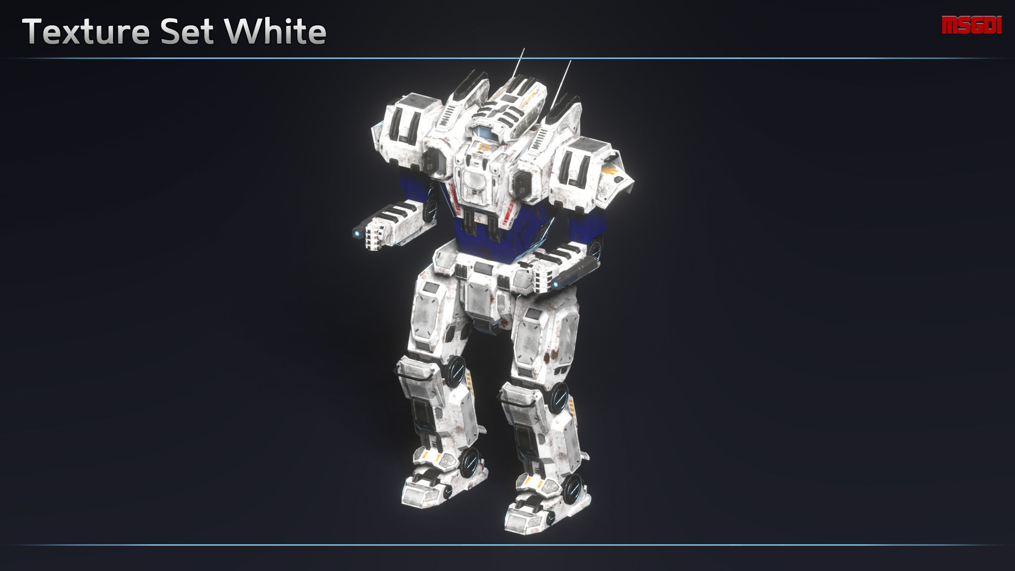 Light Mech Spectre Low-poly 3D model_12