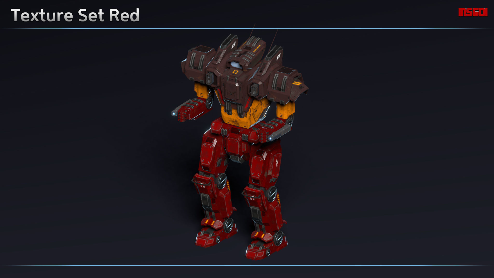 Light Mech Spectre Low-poly 3D model_11